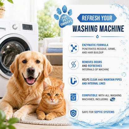 🔥Active Washer Cleaner Tablets – Powerful Deep Clean Without Harsh Chemicals, Safe for Families & Pets