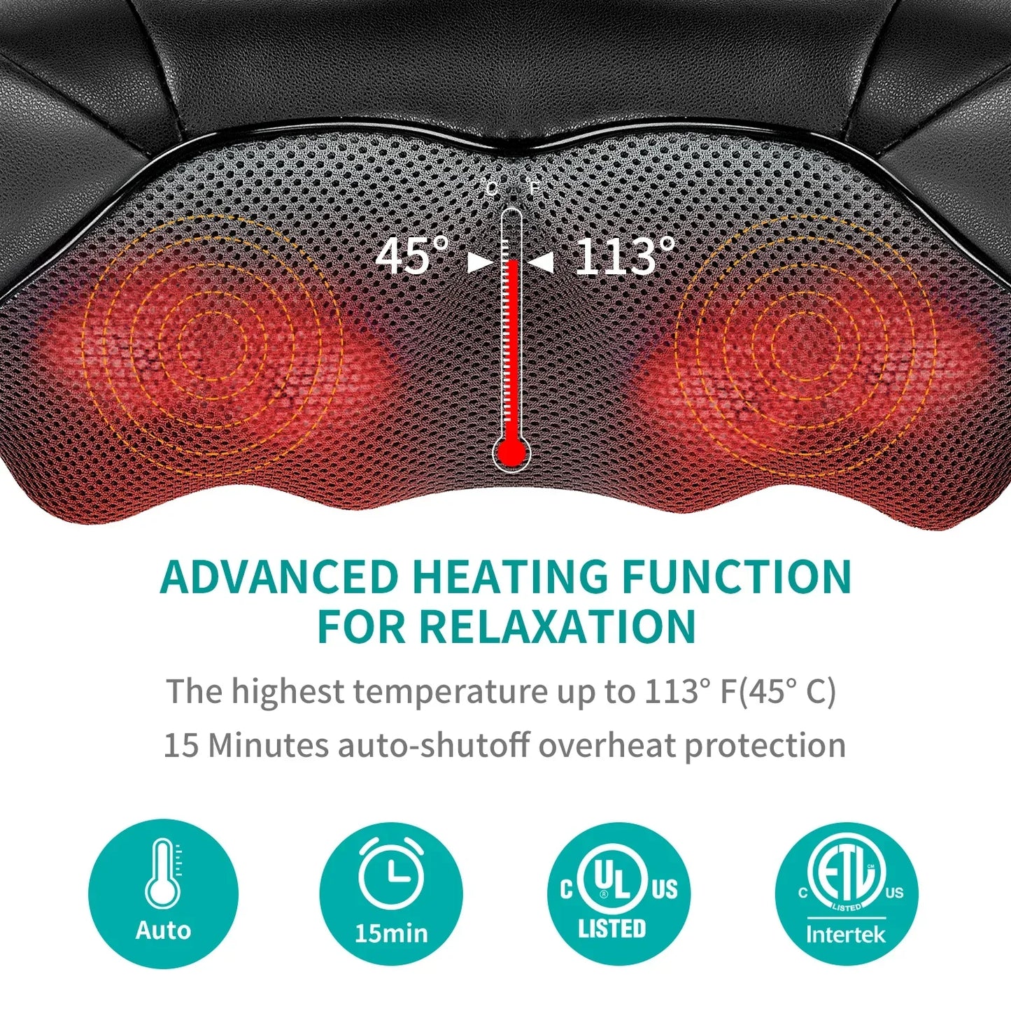 Professional Heated Shiatsu Neck Massager